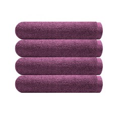수건파니 깊은역사 호텔 바스타올 300g 면사 70 x 120 cm, 보라, 4개