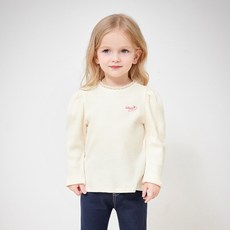 mollimelli 女童公主泡泡袖羅紋T恤