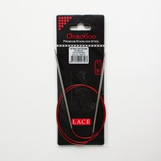 ChiaoGoo SS 紅色蕾絲輪針 80cm 7032-3, 1個