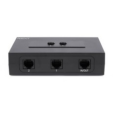 넥스트유 2대1 양방향 RJ11-12 수동 선택기, NEXT-2433TL, 1개