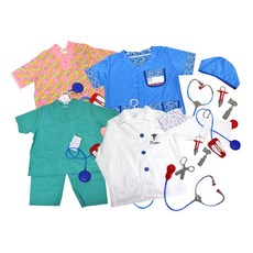 嬰幼兒角色扮演服綜合醫院4件套1856set, 隨機出貨, 1組