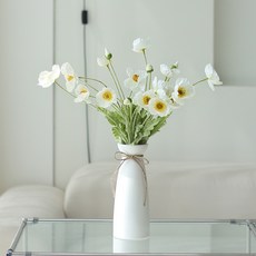 Haru Gonggan 高級仿真罌粟花, 白色