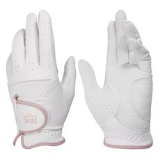 Michelangelo golf 女款 半羊皮 拼接 高爾夫手套, 1雙, 白色