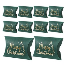 모던앳 크리스마스 금박 선물 상자, 그린, 10개