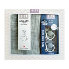 BIBS 安撫寶寶禮盒組, 0-18m, 1套, 灰綠色