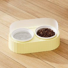 PASTEL PET 寵物彩色防溢食碗 Free, 黃色, 1個