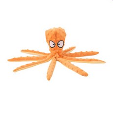 바이두루 반려동물 문어 애착인형 장난감 8 x 32 cm, 오렌지, 1개