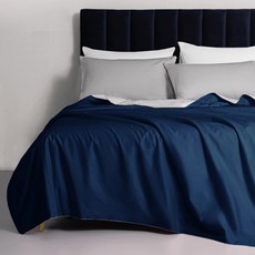 J-bedtime 床寢時光 高質感素色水洗棉涼被床包枕套4件組 舒適親膚