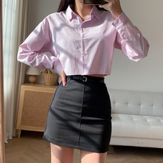 CHICBLACK 女款Mylson基本款短版襯衫 NB1794K1C