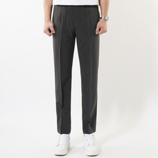 UNTAPPED 男款標準版型四季隱藏式鬆緊帶西裝褲