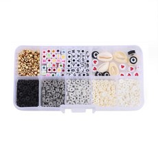 알로데 알파벳 폴리머 비즈 DIY 키트, TYPE 06, 1세트