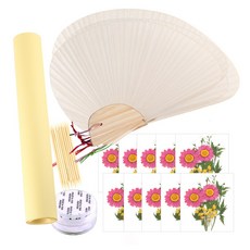 조가비 부채 만들기 압화 체험 패키지 중 10인용, JK318, 1세트