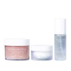 BRAZILIAN SECRET 草莓櫻花身體磨砂+保濕霜+內生噴霧套組, 1套
