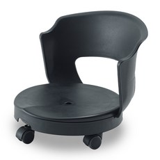 CHAIR FOCUS 基本靠背滾輪蛋椅 EGB-400, 1個, 黑色