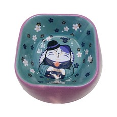 반려동물 일러스트 고양이 식기 YT_RC445, 퍼플, 1개