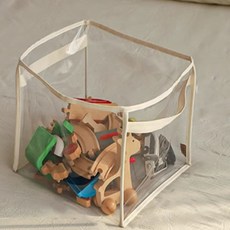 生活智慧 乾淨玩具收納整理盒 方形, 透明, 1個