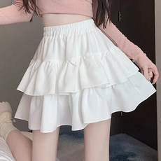 I'M MONG 女款 Tiero 荷葉邊層次鬆緊迷你裙