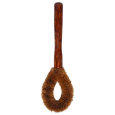 NOW 長柄清潔椰棕刷 24cm, 棕色, 1個
