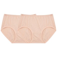 防漏棉質內裏防水衛生內褲 2件套, 淺褐色的