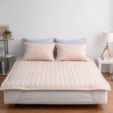Rebecca 純棉高密度水洗棉飯店式床墊, 蜜桃色, 1個