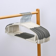 solve living 第2代高級型防肩變形防滑衣架, 20個, 灰色