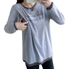 Leon 孕婦英文字樣長袖上衣 JJ947