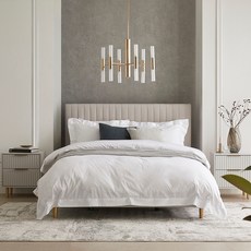 生活質感摺邊被套, 白色