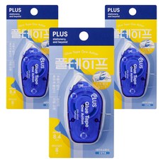 플러스 풀테이프 원액션 TG-1920 8.4mm x 8m, 블루, 3개