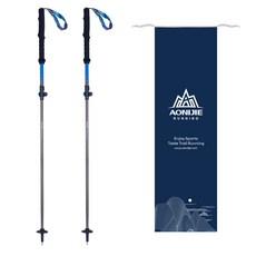 AONIJIE 奧尼捷 超輕量折疊式V型登山杖, 藍色, 1個