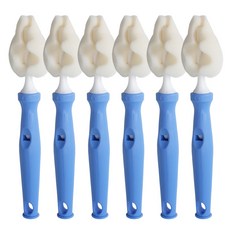 babybear 花型奶嘴刷, 藍色, 6入