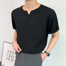 콘피아르 남성용 브이슬릿 허리절개 반팔티 TC9013