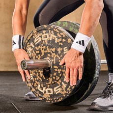 Adidas Fitness 護腕 2入, 白色, 1個