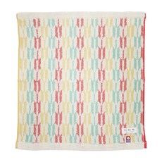 MARUSHIN 丸真 今治繽紛箭羽小方巾, 米色, 1個