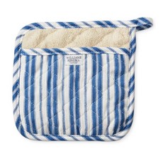 윌리엄스소노마 WS 스트라이프 냄비받침, 브라이트 블루, 1개