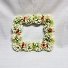 靈骨塔墓碑裝飾用迷你花圈框, 綠色