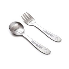 홈애니 유아 스푼포크 세트, 토끼, 1세트, 스푼 + 포크