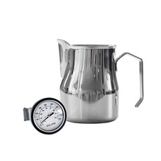 KALDIN 不鏽鋼蒸汽壺 700ml+夾式多功能溫度計組, 1組, 銀色