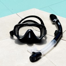 SNEFF 浮潛面罩套組, 黑色