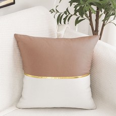 골드띠 투톤 패브릭 쿠션커버