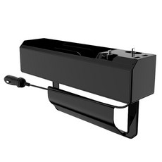 The Zone 車用智慧型座椅側邊收納袋 P200, 黑色, 1個