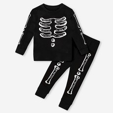unifriend 童款萬聖節印花九分袖上衣長褲套裝
