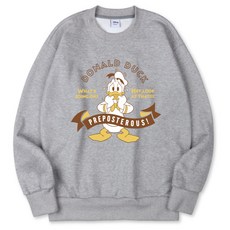 VENHIT 迪士尼唐老鴨寬鬆棉質長袖上衣 DNMKOM1018F