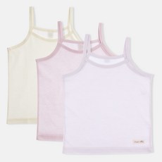 오가닉붐 매쉬 자카드 학생 끈 런닝 3종 세트