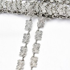 알로데 블링 크리스탈 DIY 액세서리 체인 90cm, TYPE 12, 1개