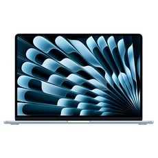 Apple 2025 맥북 에어 15 M4, 스카이 블루, M4 10코어, 10코어 GPU, 16GB, 512GB, 영문