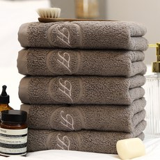 From Cotton Royal H 重量級高級酒店毛巾 210g 40 Su Komasa, 5個, 棕色