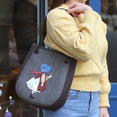 byhands 包包 拼布DIY套組, 鐘形帽肩背包, 1套