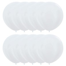 셈퍼텍스 60cm 대형풍선, 펄화이트, 10개