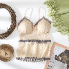 孕婦蕾絲印花哺乳內衣背心