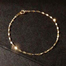 골드팡 여성용 블랑 레이어드 14k 한줄 팔찌 + 쇼핑백